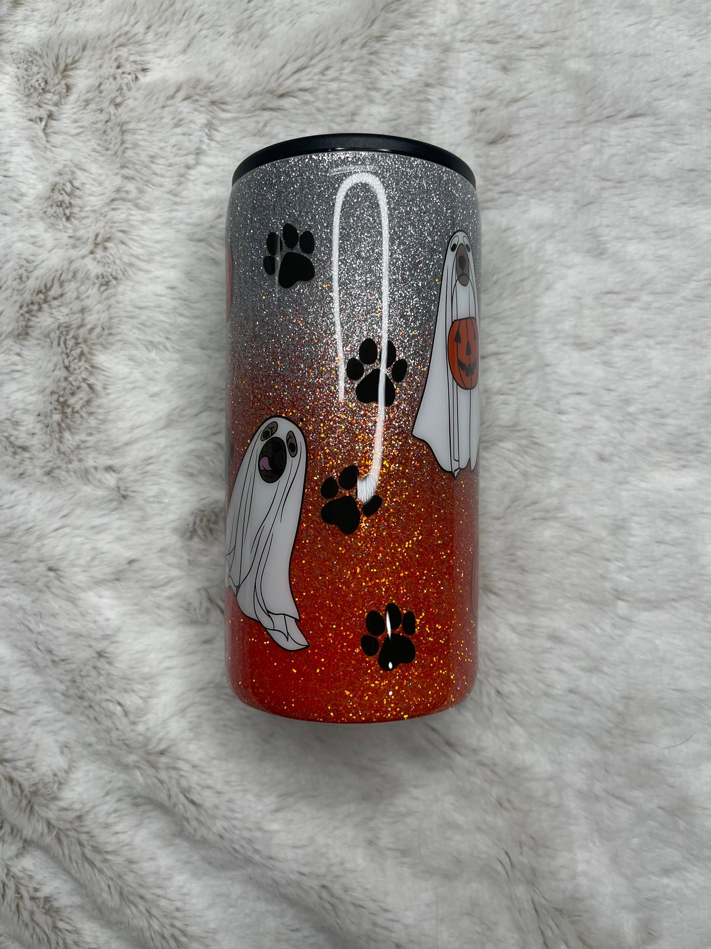 Puppy Ghost Duo Can Cooler and Tumbler