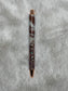 Rose Gold and Maroon Cowhide Pen