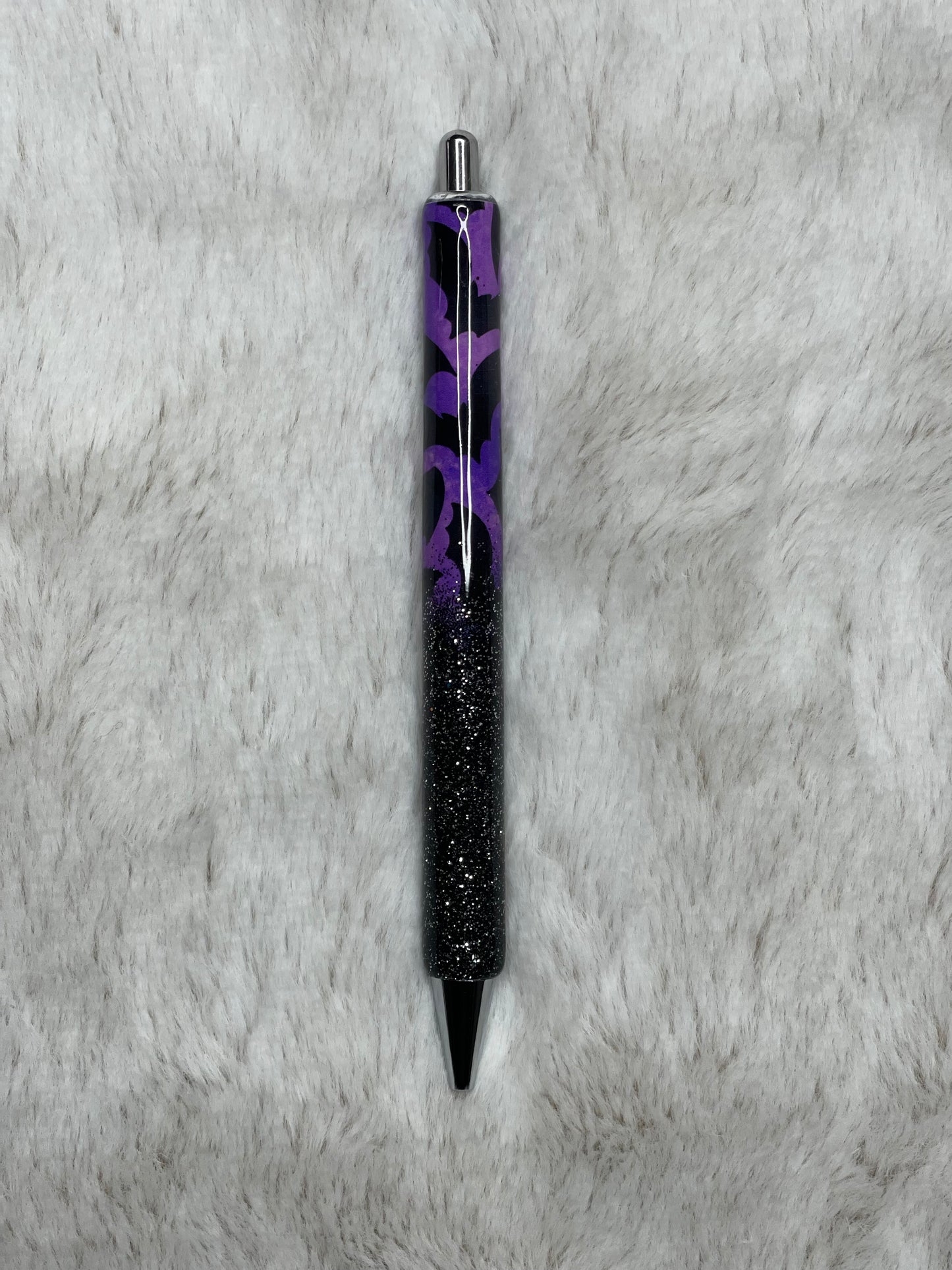 Purple and Black Bat Pen